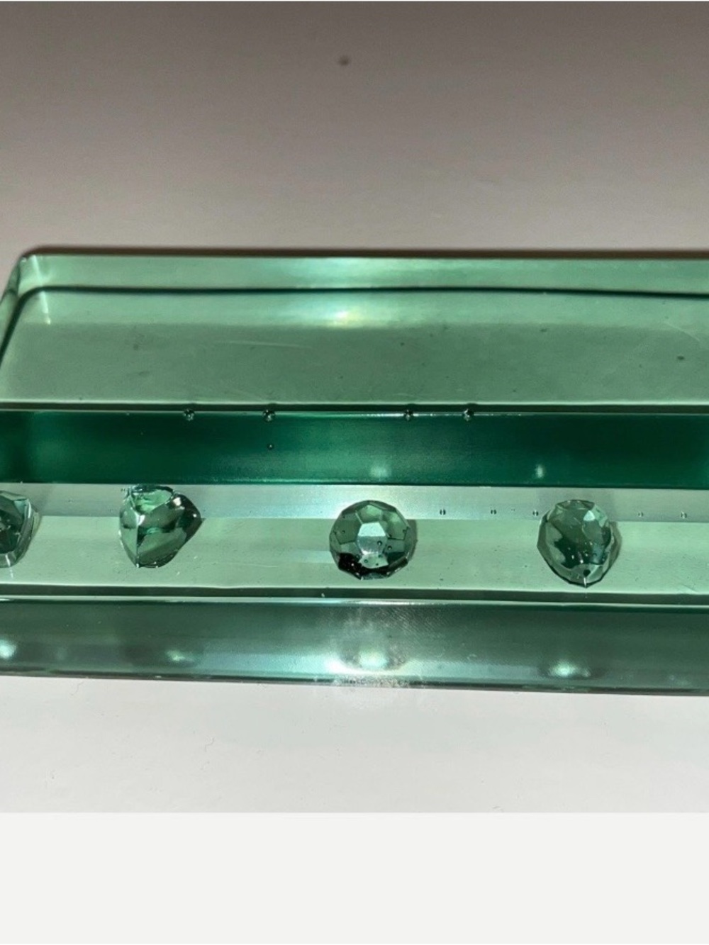 Jade Gemstone Cell Phone Stand and Business Card Holder